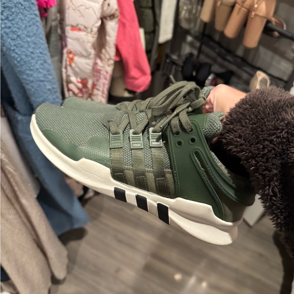 Adidas Men's Olive Green Sneakers